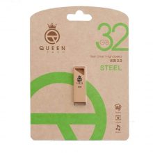 فلش مموری Queen tech مدل steel ظرفیت 32 گیگابایت