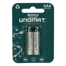 باتری نیم قلمی Unomat مدل Muscle Heavy Duty بسته دو عددی