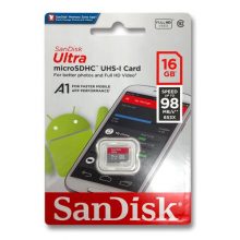 میکرو مموری SanDisk مدل Ultra A1 98MB ظرفیت 16GB