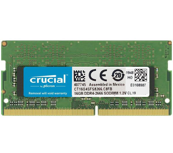 رم لپ تاپ کروشیال مدل DDR4 ، 2666MHZ ظرفیت 16 گیگابایت